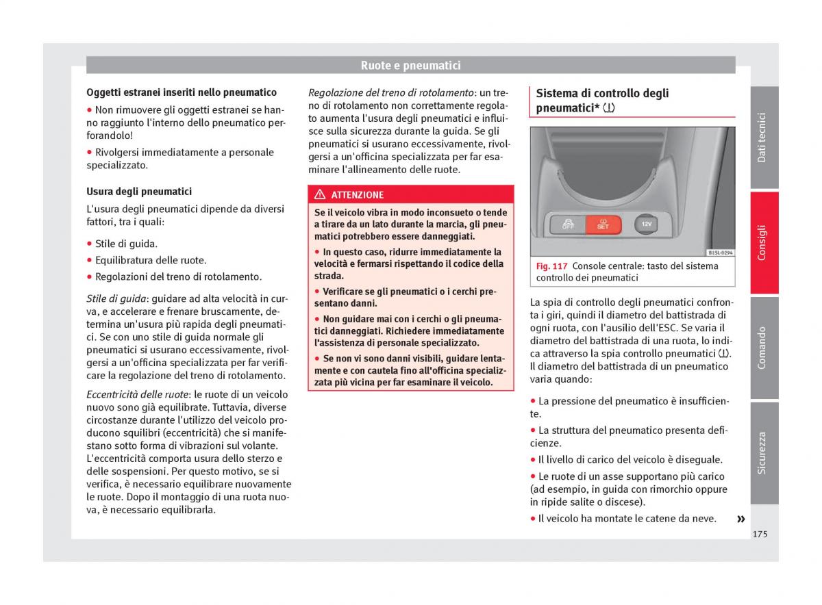 Seat Mii manuale del proprietario / page 177