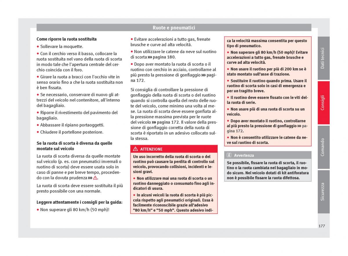 Seat Mii manuale del proprietario / page 179