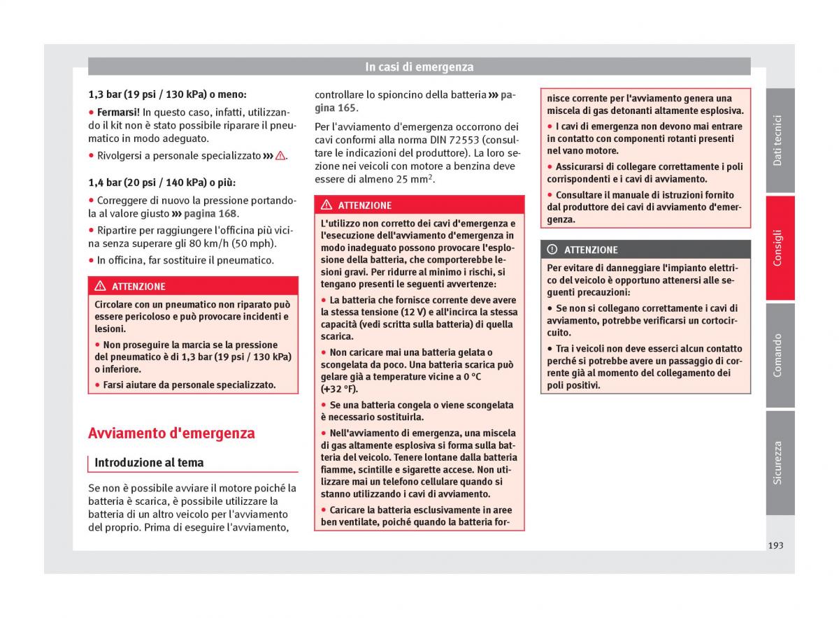 Seat Mii manuale del proprietario / page 195