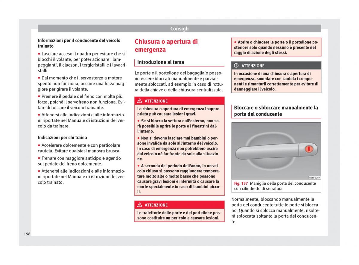 Seat Mii manuale del proprietario / page 200