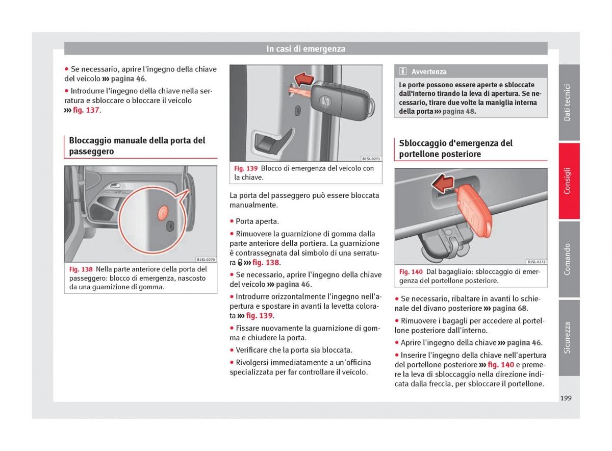 Seat Mii manuale del proprietario / page 201