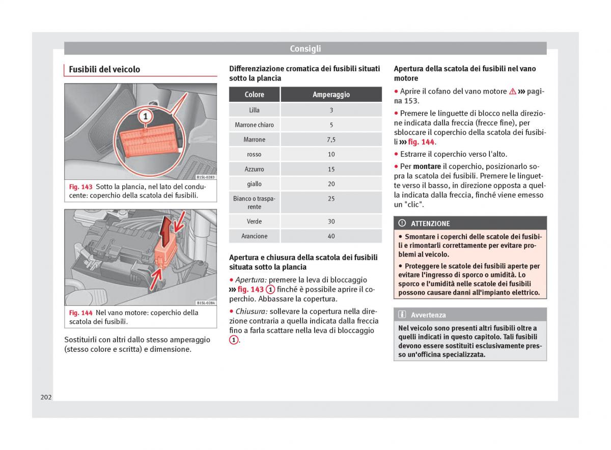 Seat Mii manuale del proprietario / page 204