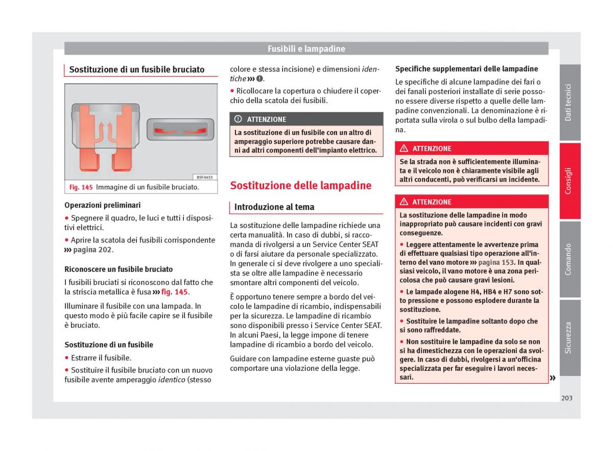 Seat Mii manuale del proprietario / page 205