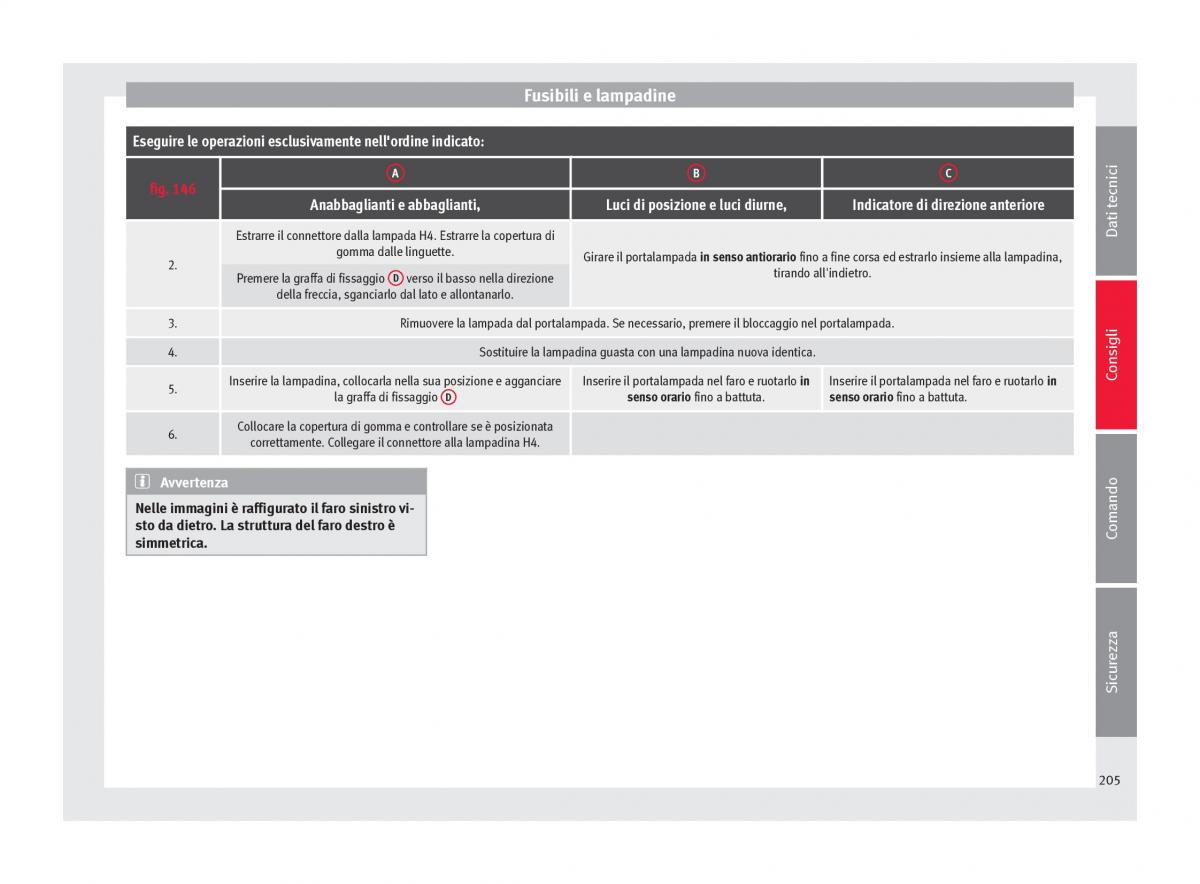 Seat Mii manuale del proprietario / page 207