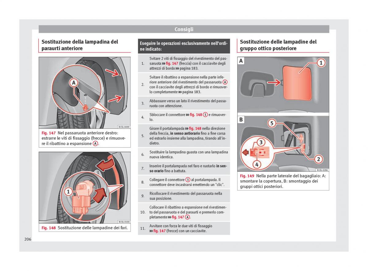 Seat Mii manuale del proprietario / page 208