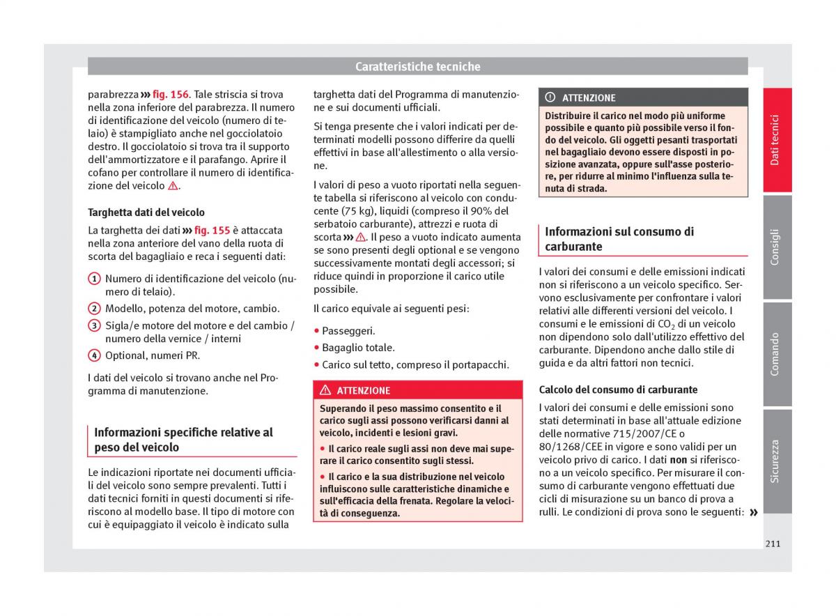 Seat Mii manuale del proprietario / page 213