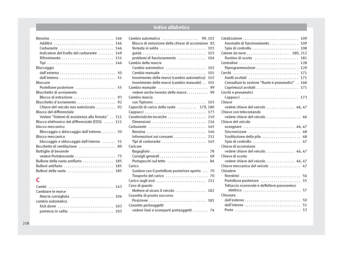 Seat Mii manuale del proprietario / page 220