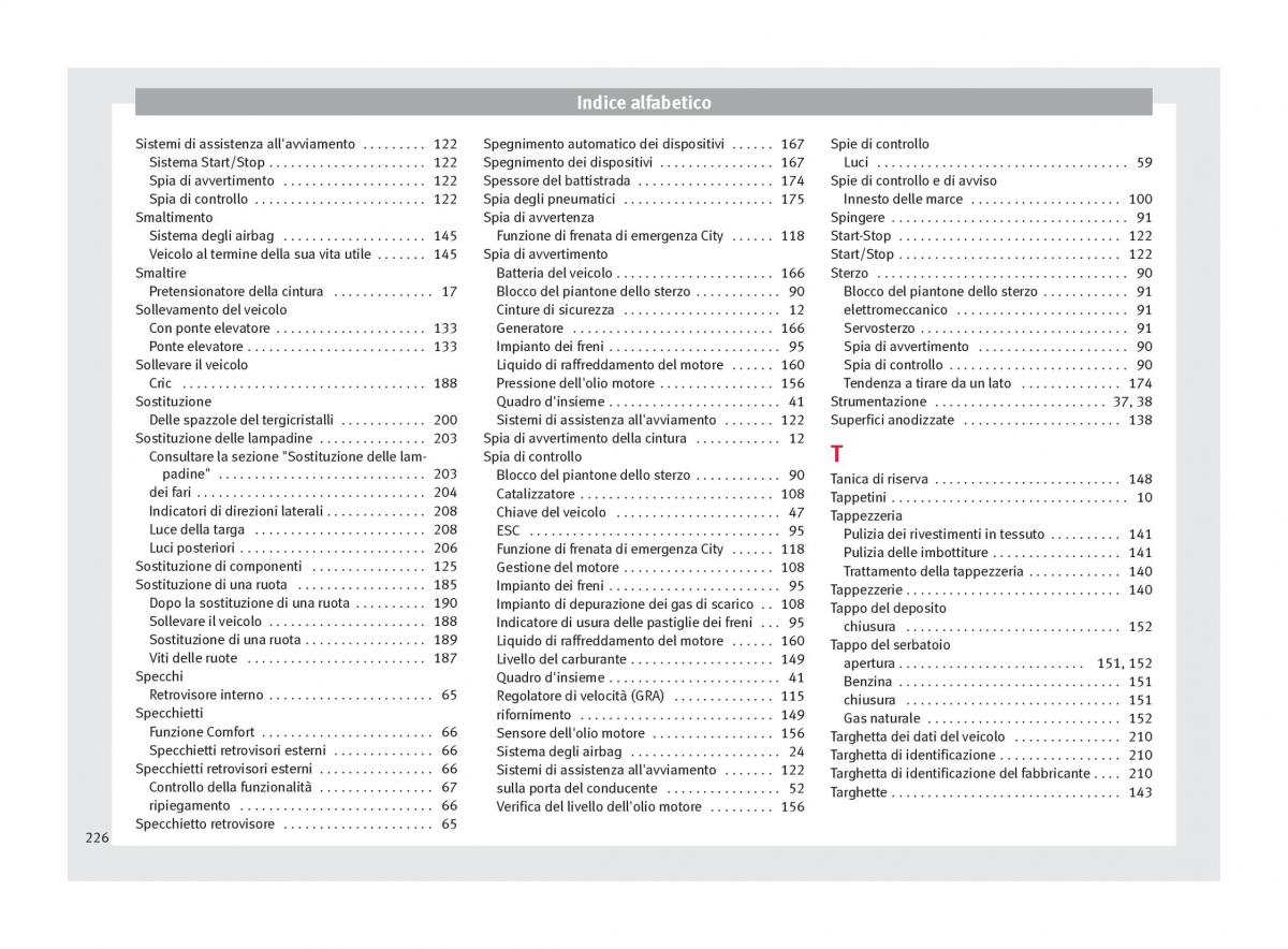 Seat Mii manuale del proprietario / page 228