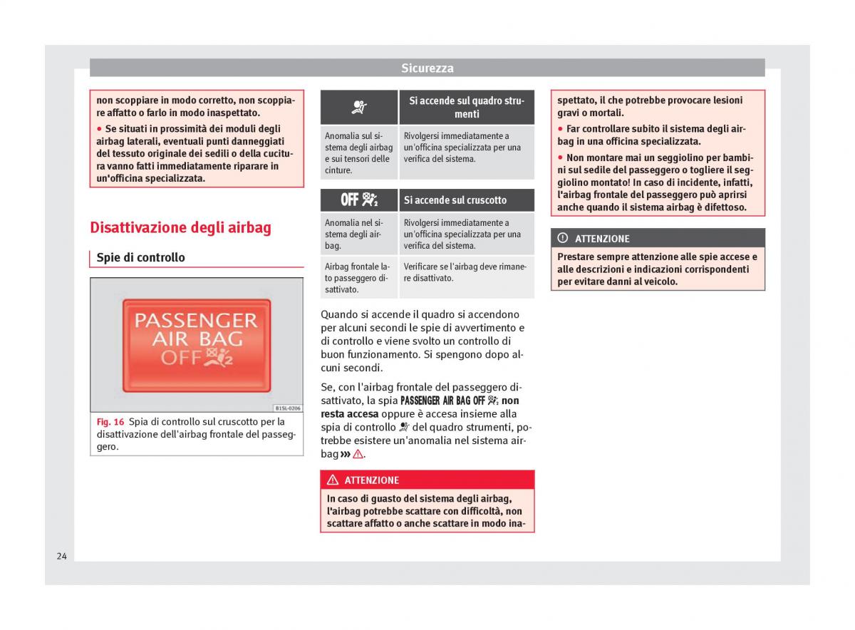 Seat Mii manuale del proprietario / page 26