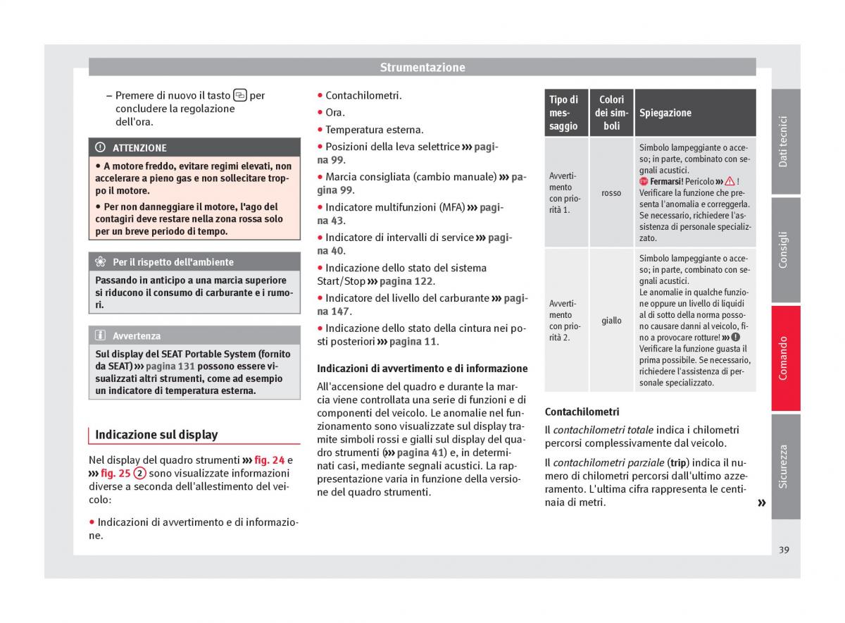 Seat Mii manuale del proprietario / page 41