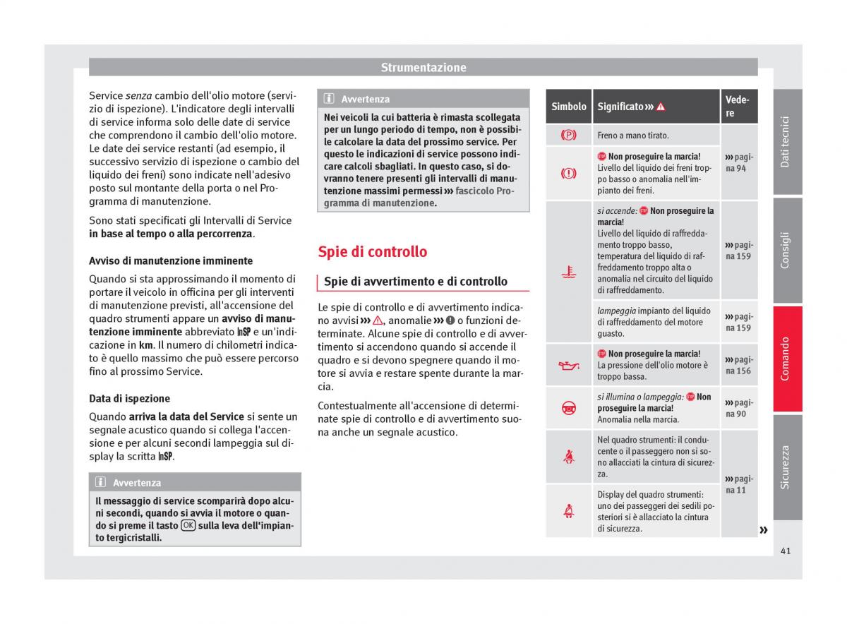 Seat Mii manuale del proprietario / page 43