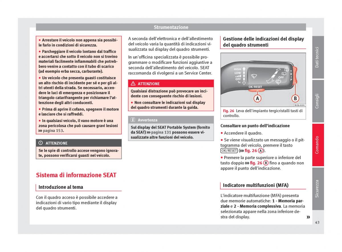 Seat Mii manuale del proprietario / page 45