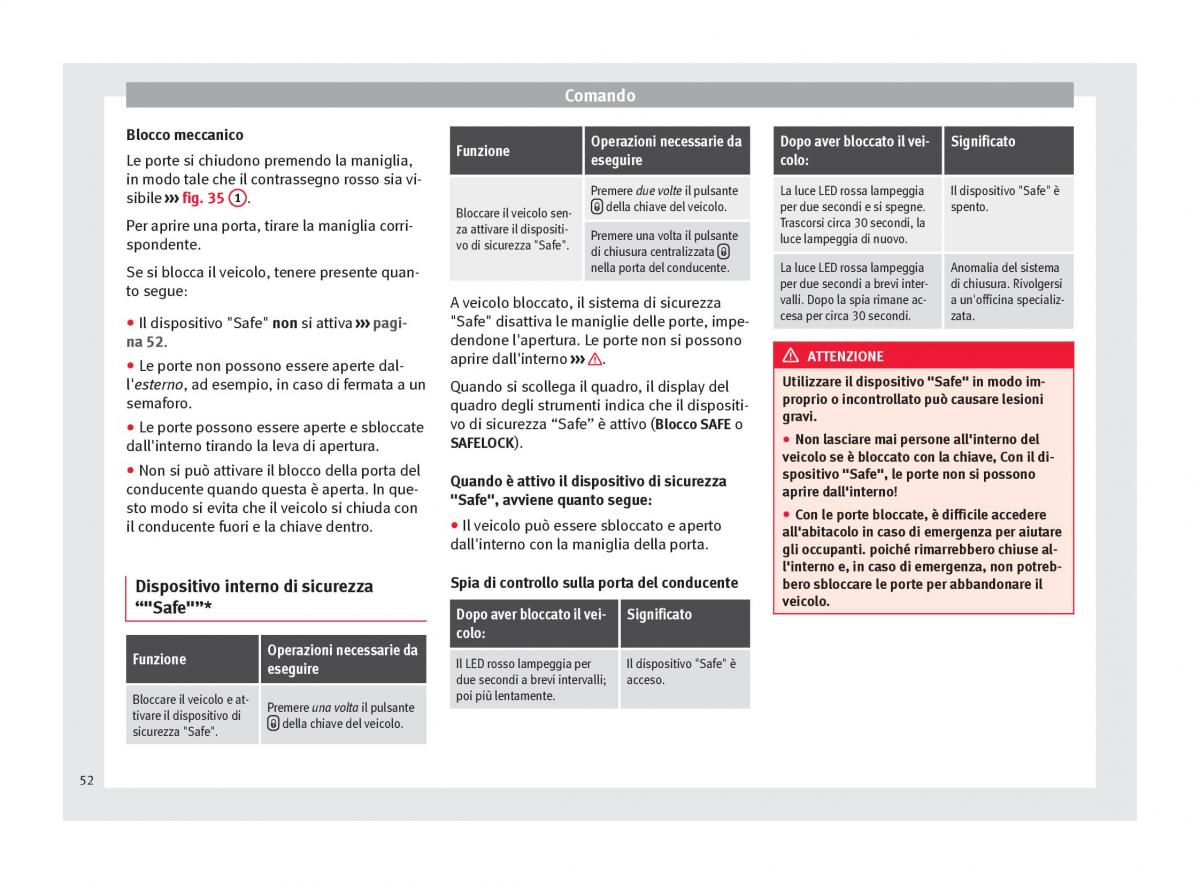 Seat Mii manuale del proprietario / page 54