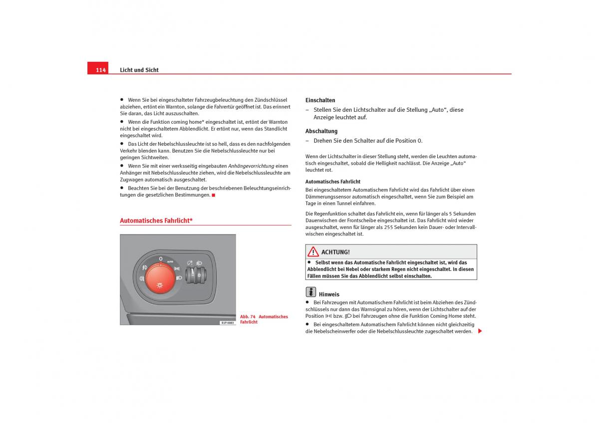 Seat Toledo III 3 Handbuch / page 116