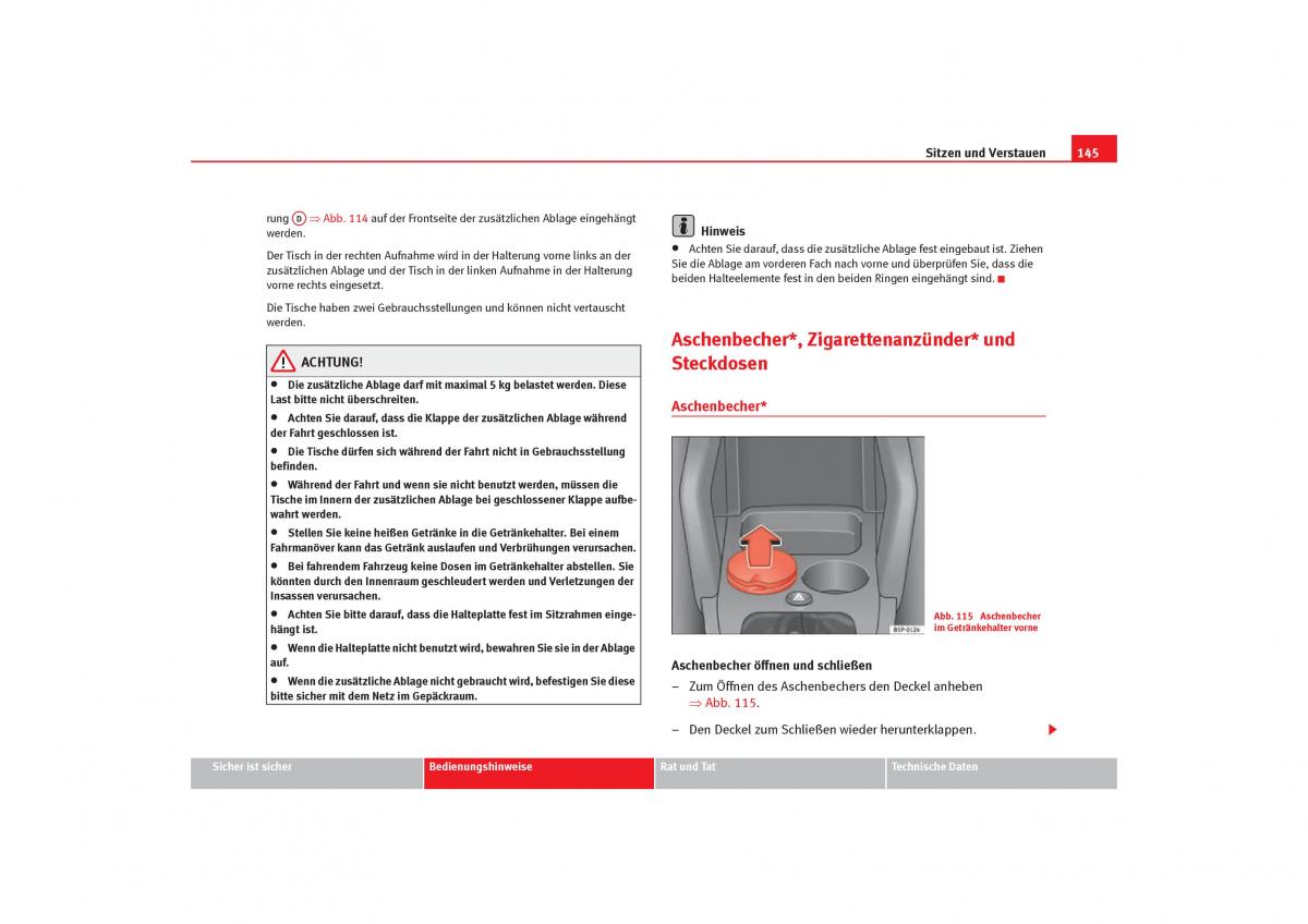 Seat Toledo III 3 Handbuch / page 147