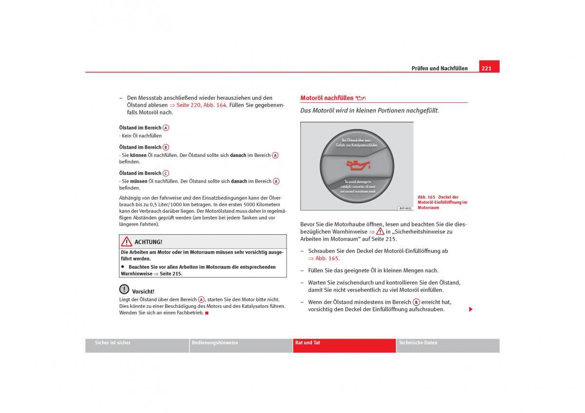 Seat Toledo III 3 Handbuch / page 223