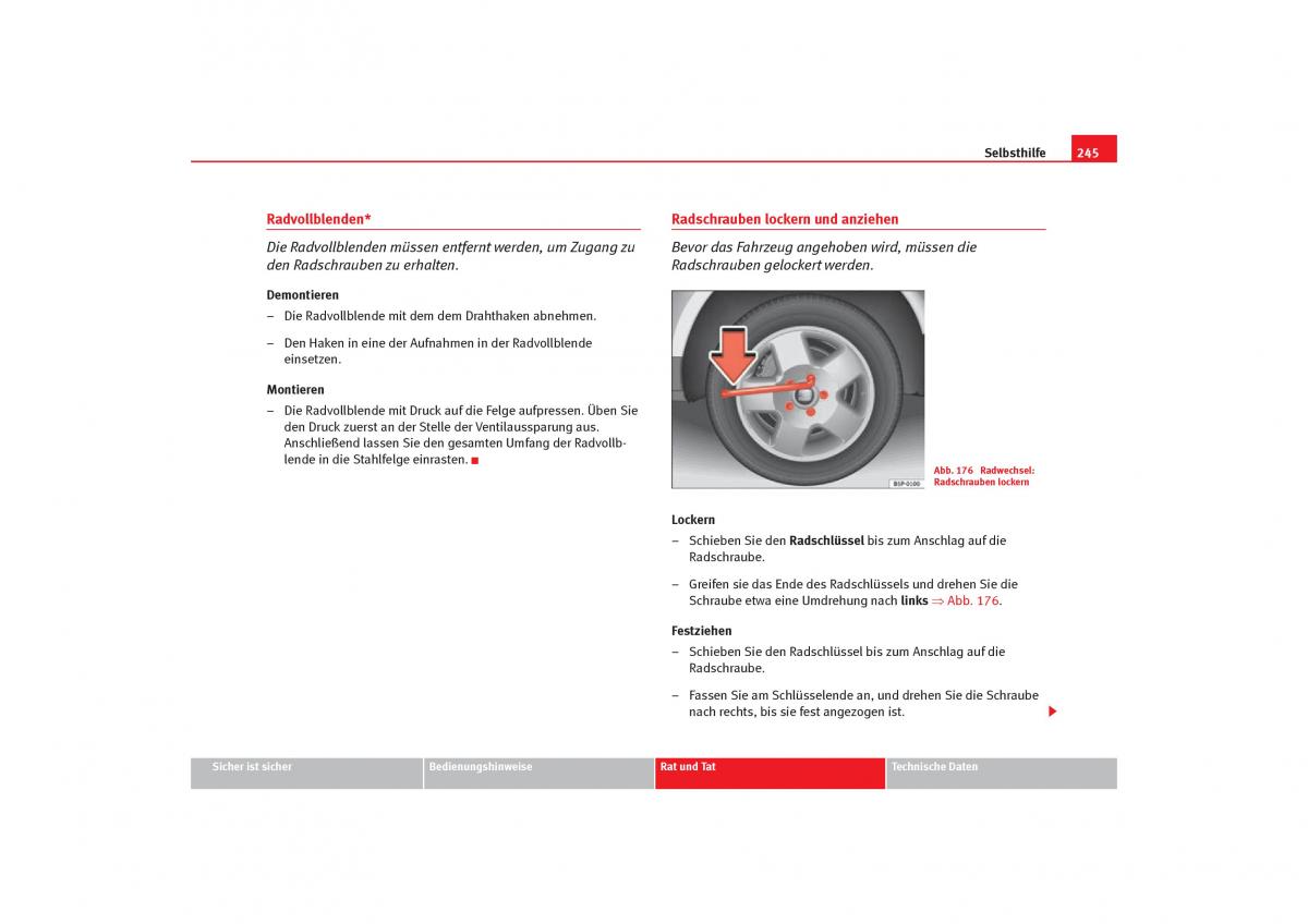 Seat Toledo III 3 Handbuch / page 247