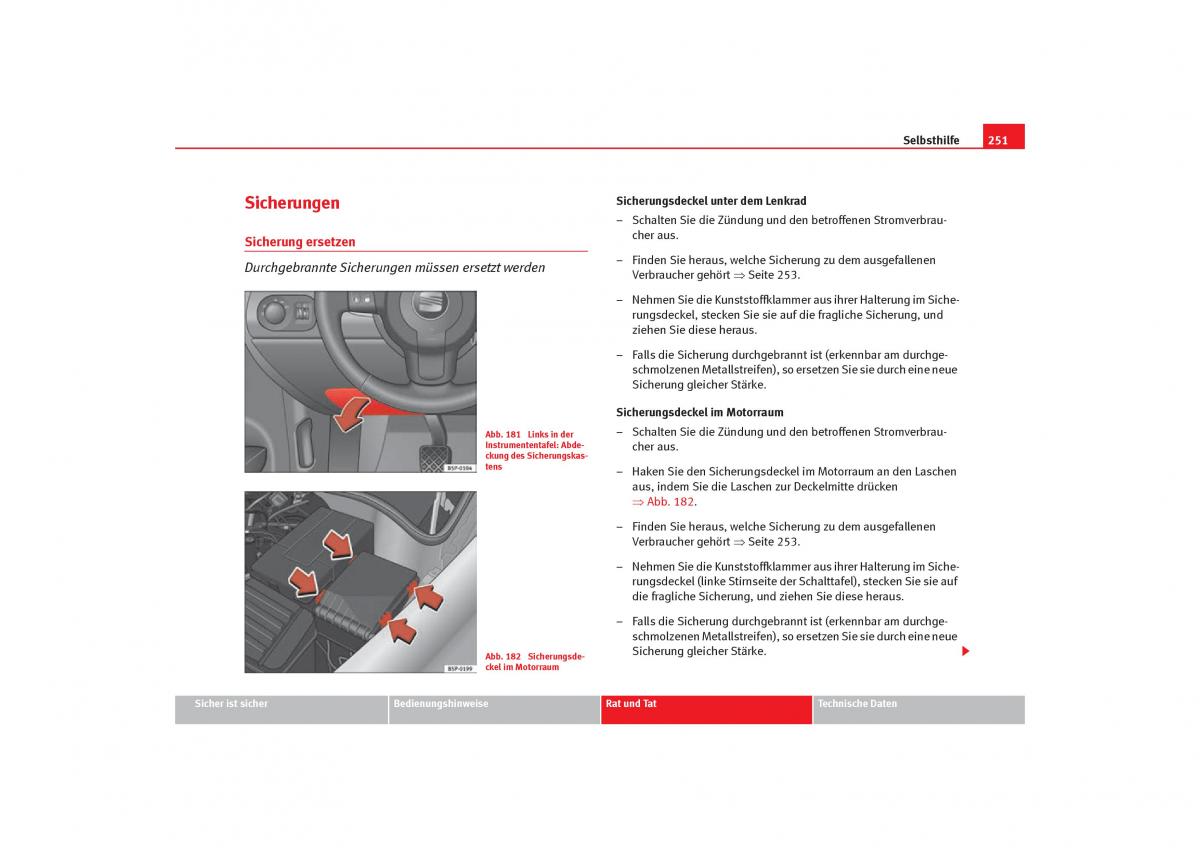 Seat Toledo III 3 Handbuch / page 253