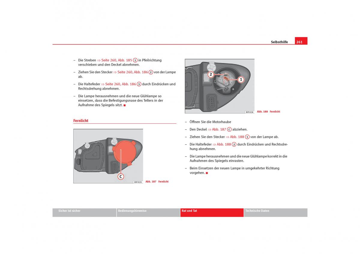 Seat Toledo III 3 Handbuch / page 263