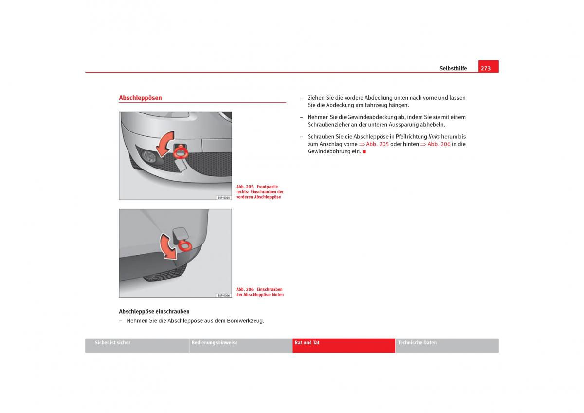 Seat Toledo III 3 Handbuch / page 275