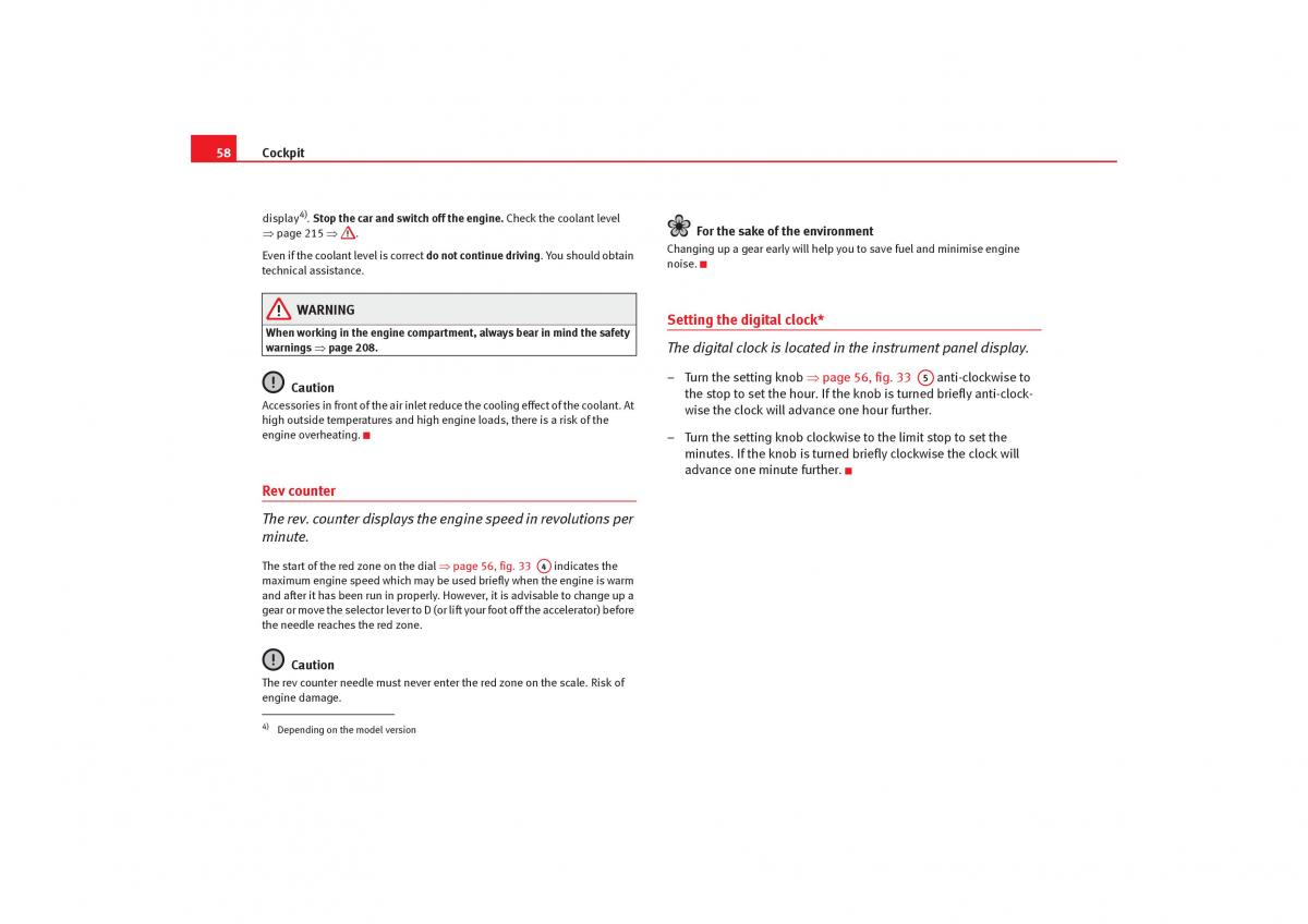 Seat Toledo III 3 owners manual / page 60