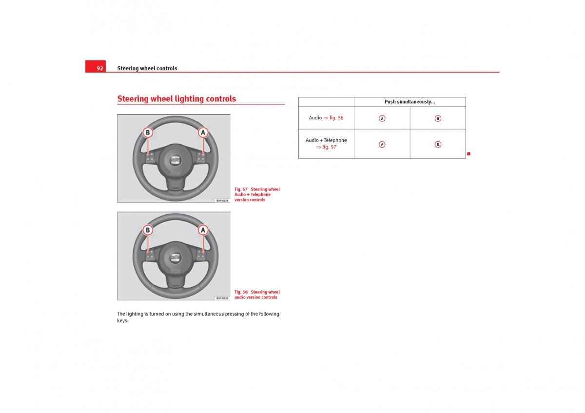 Seat Toledo III 3 owners manual / page 94