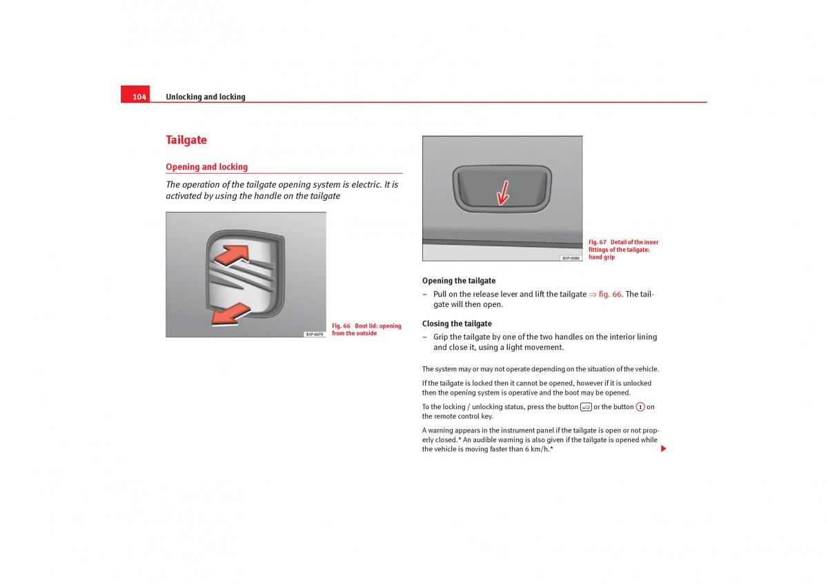 Seat Toledo III 3 owners manual / page 106