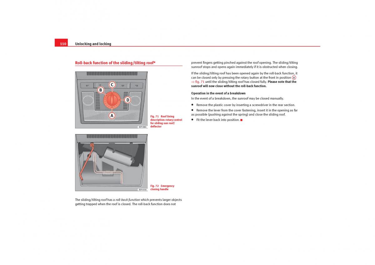 Seat Toledo III 3 owners manual / page 112