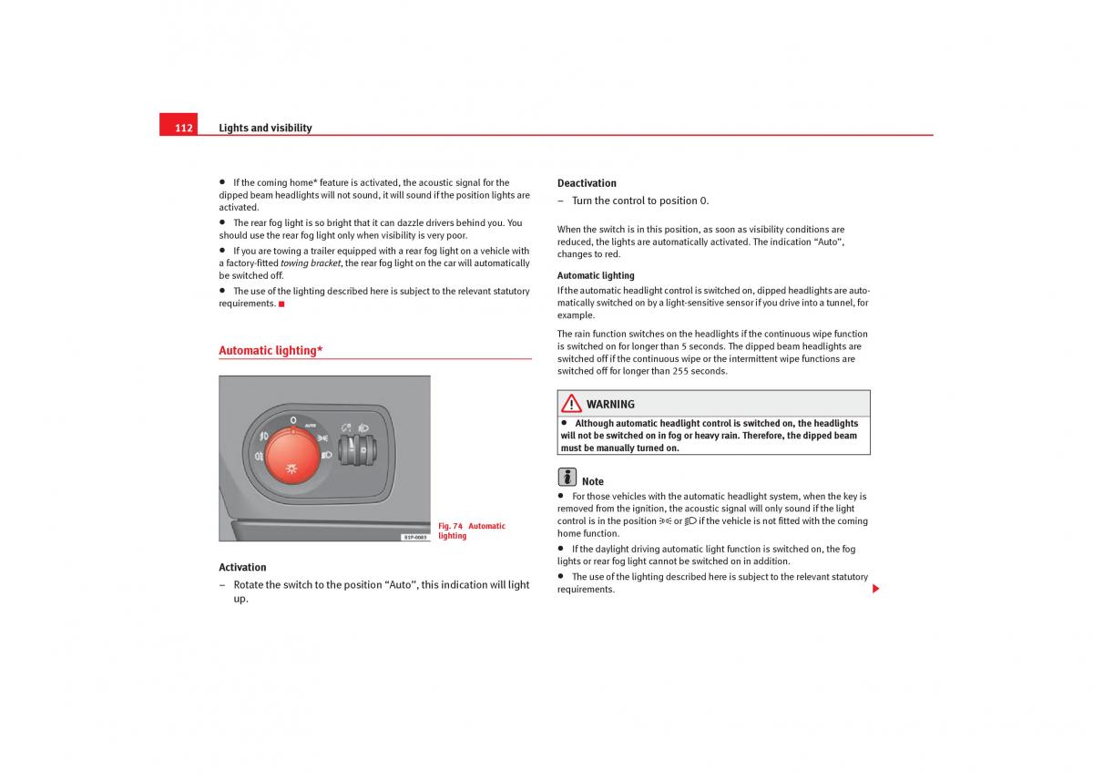 Seat Toledo III 3 owners manual / page 114