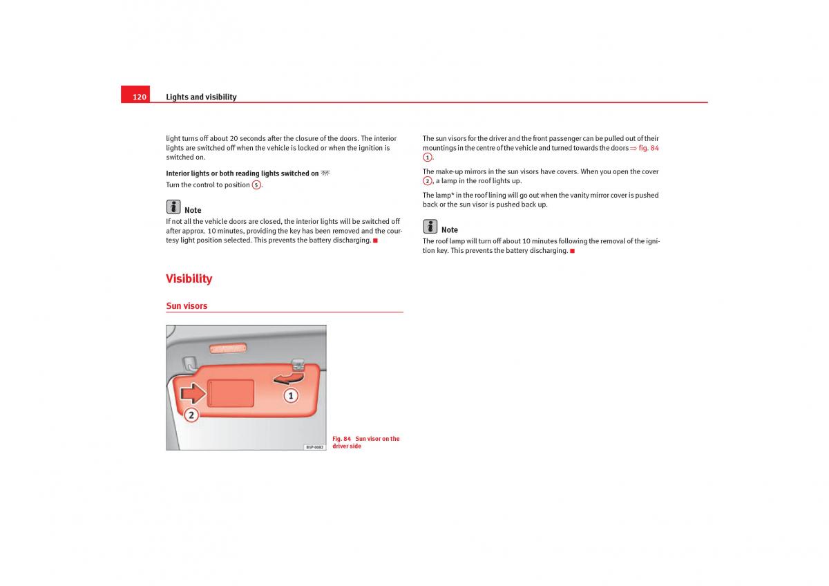 Seat Toledo III 3 owners manual / page 122