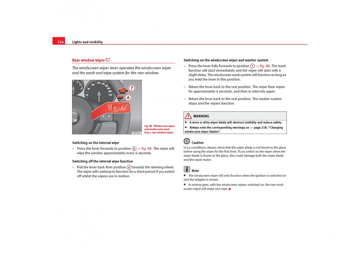 Seat Toledo III 3 owners manual / page 126