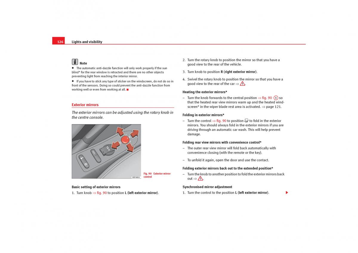 Seat Toledo III 3 owners manual / page 128