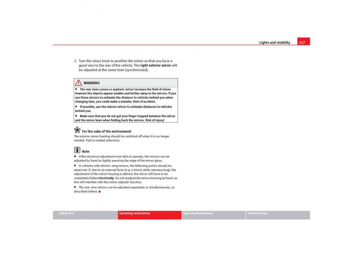 Seat Toledo III 3 owners manual / page 129