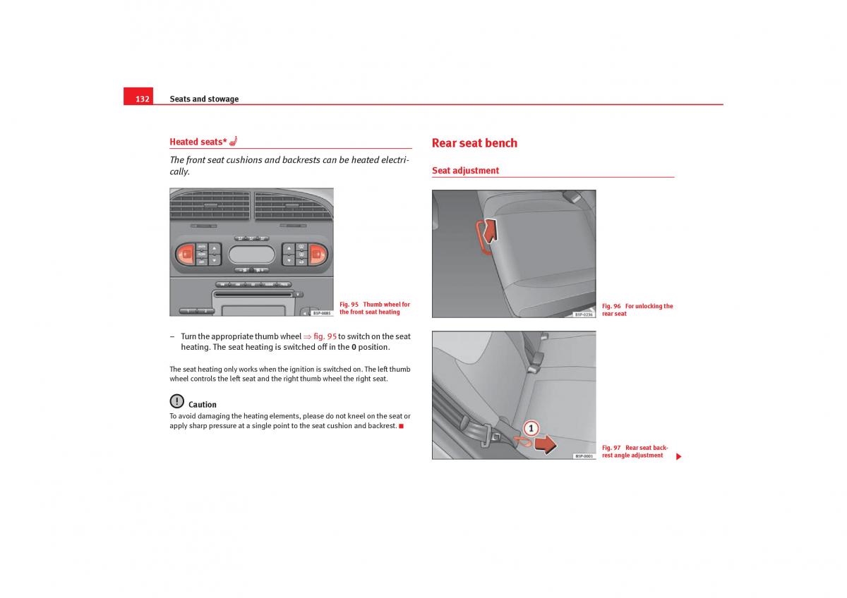 Seat Toledo III 3 owners manual / page 134