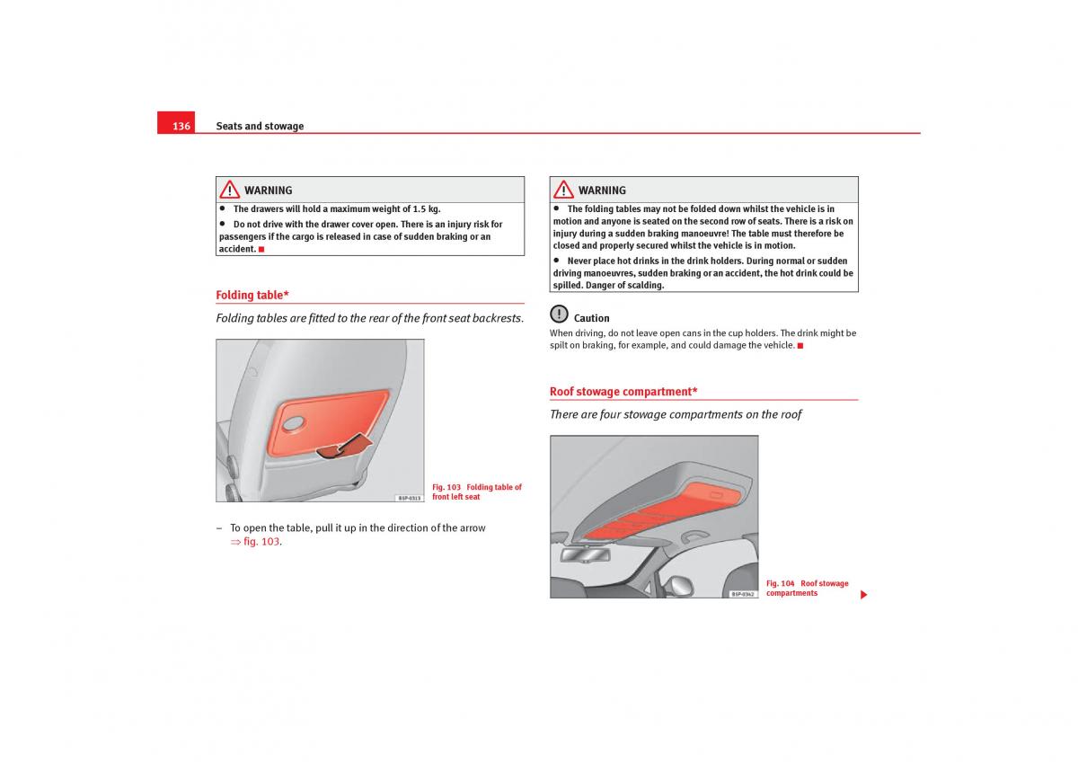 Seat Toledo III 3 owners manual / page 138