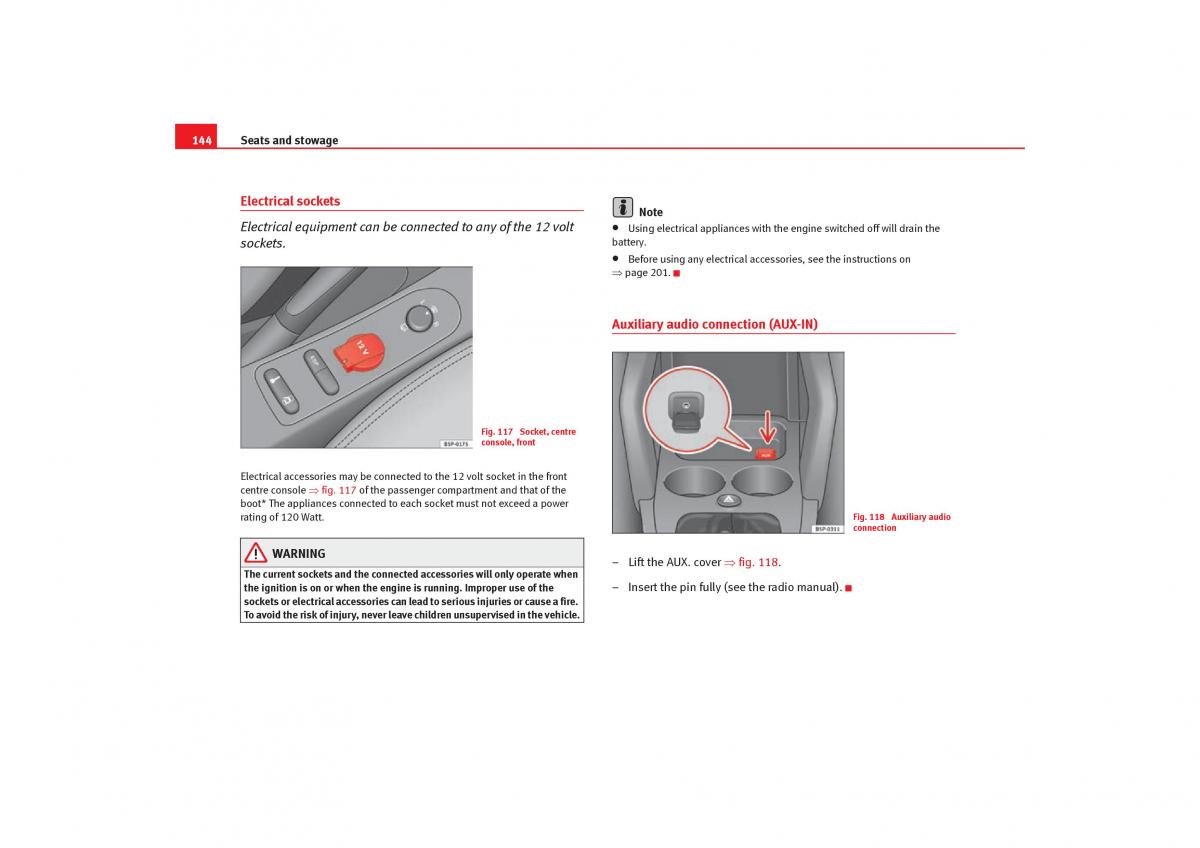 Seat Toledo III 3 owners manual / page 146