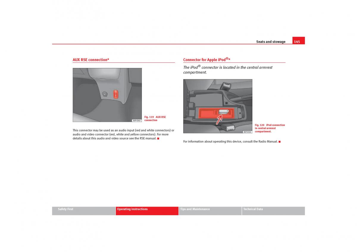 Seat Toledo III 3 owners manual / page 147