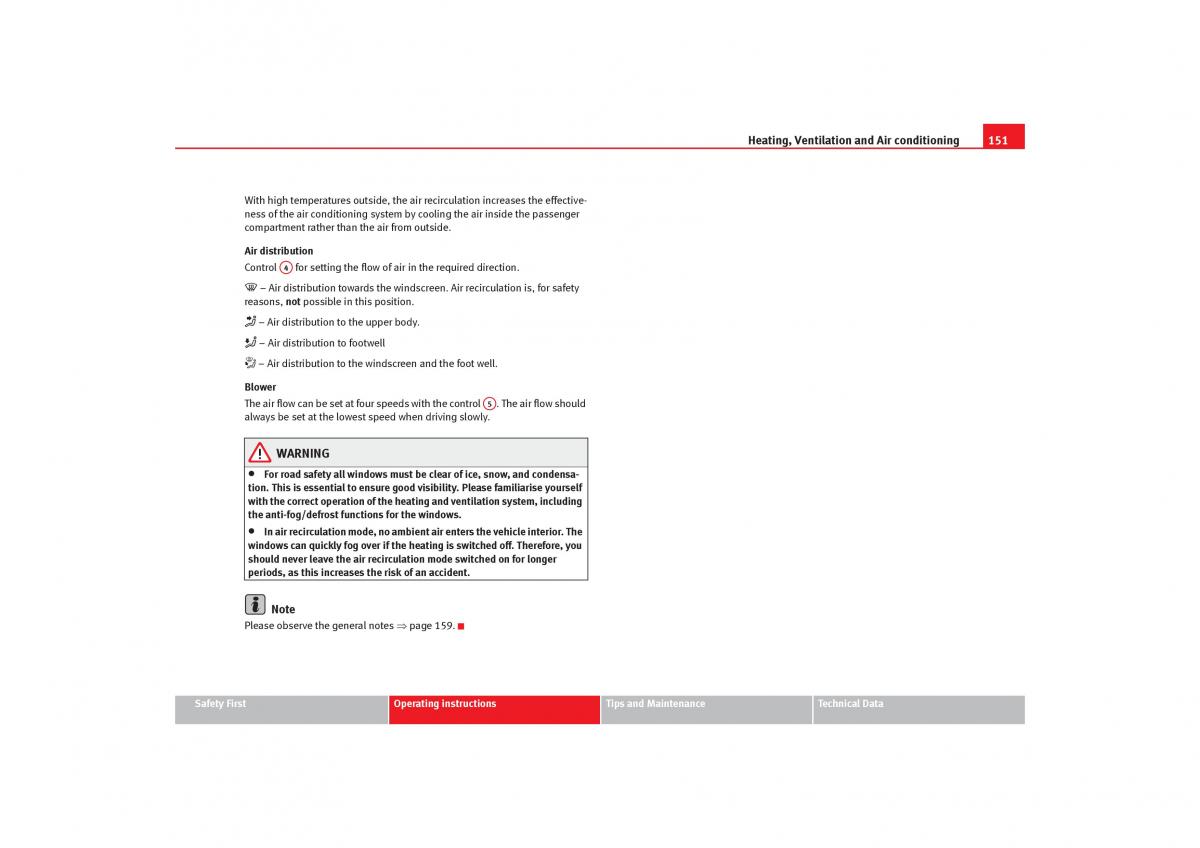 Seat Toledo III 3 owners manual / page 153