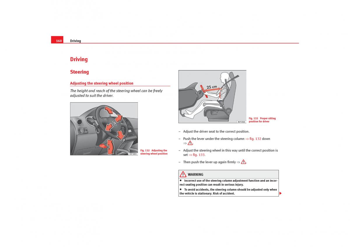 Seat Toledo III 3 owners manual / page 162