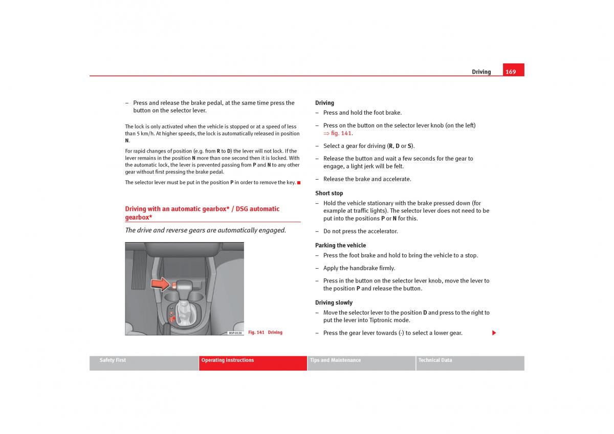 Seat Toledo III 3 owners manual / page 171