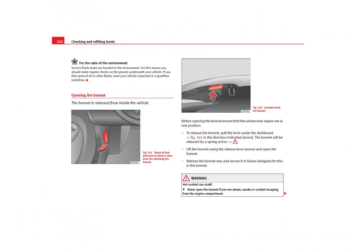 Seat Toledo III 3 owners manual / page 212