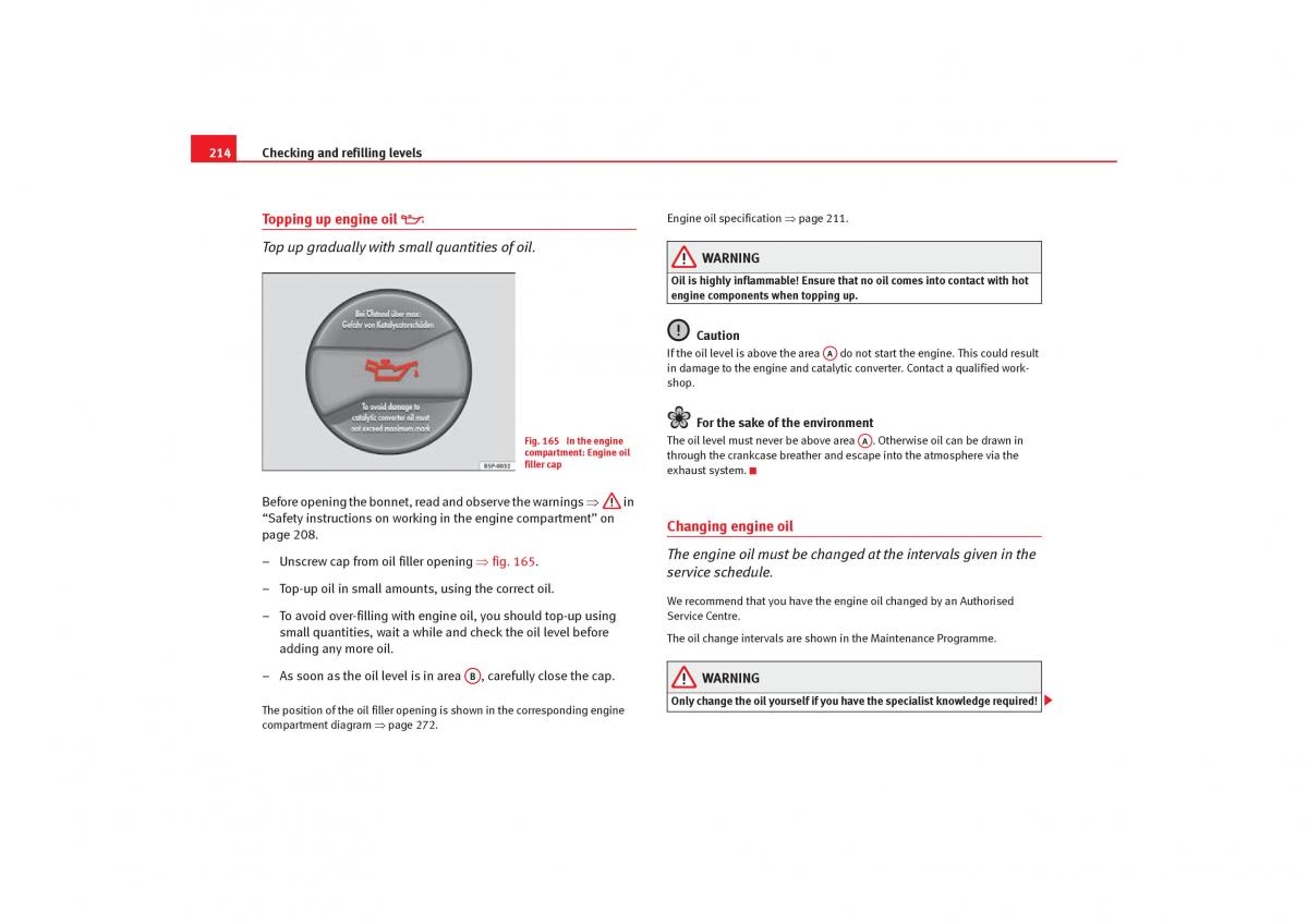 Seat Toledo III 3 owners manual / page 216