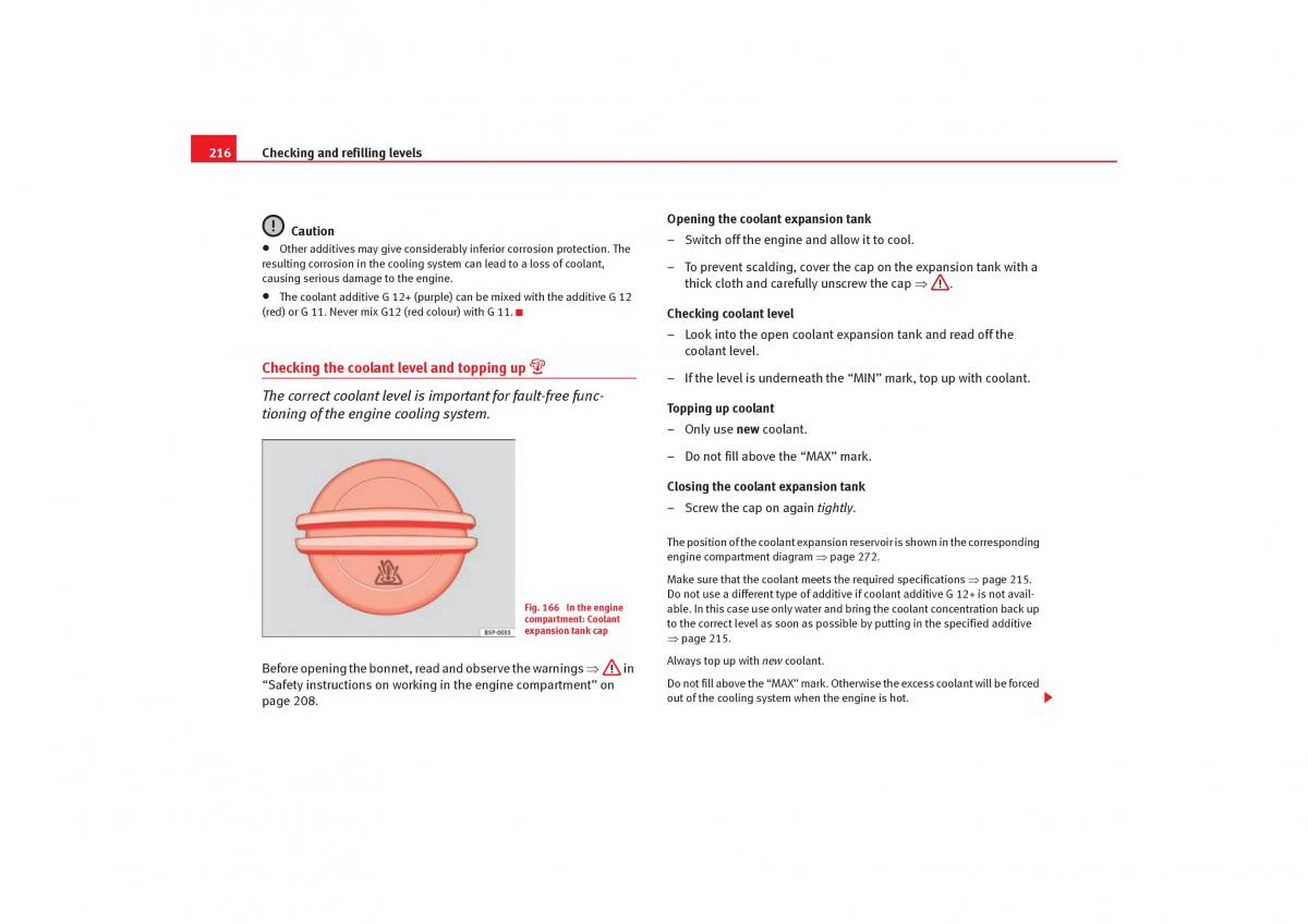 Seat Toledo III 3 owners manual / page 218