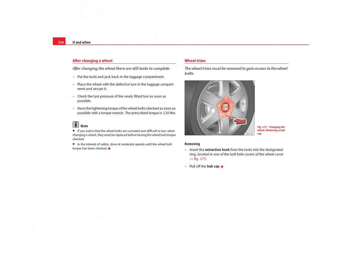 Seat Toledo III 3 owners manual / page 238