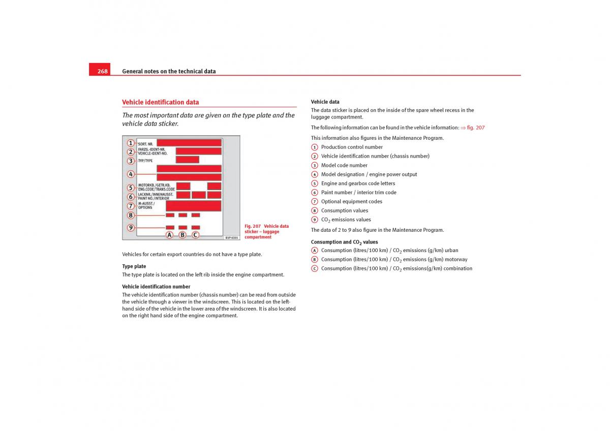 Seat Toledo III 3 owners manual / page 270