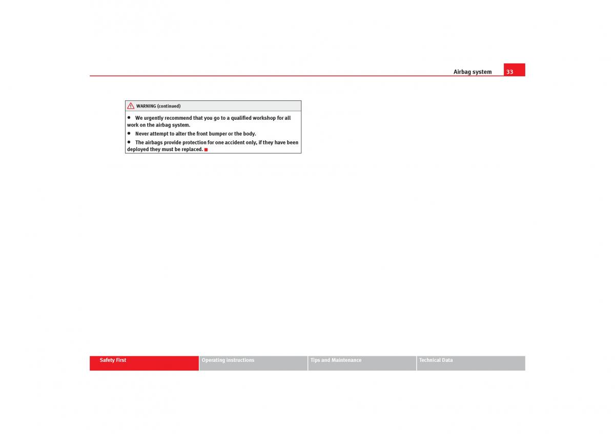 Seat Toledo III 3 owners manual / page 35