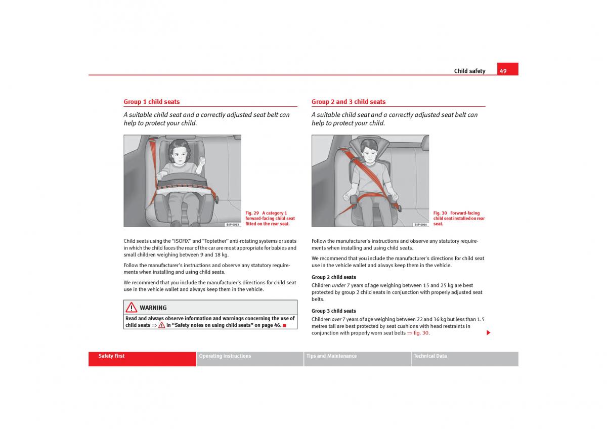 Seat Toledo III 3 owners manual / page 51