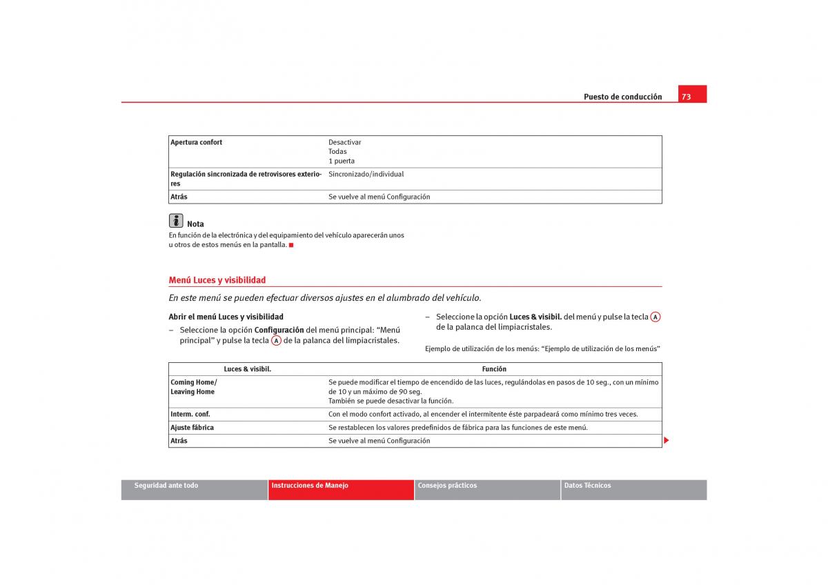 Seat Toledo III 3 manual del propietario / page 75