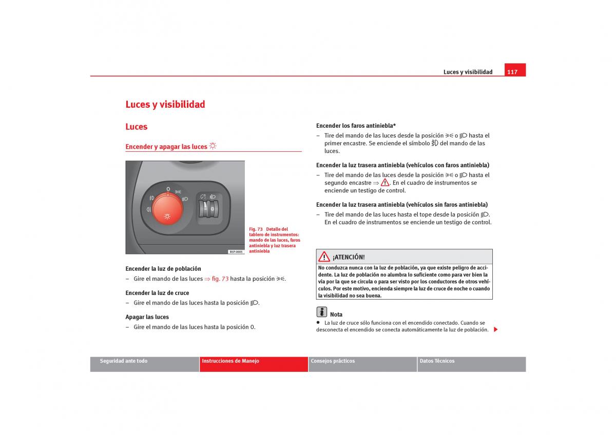 Seat Toledo III 3 manual del propietario / page 119