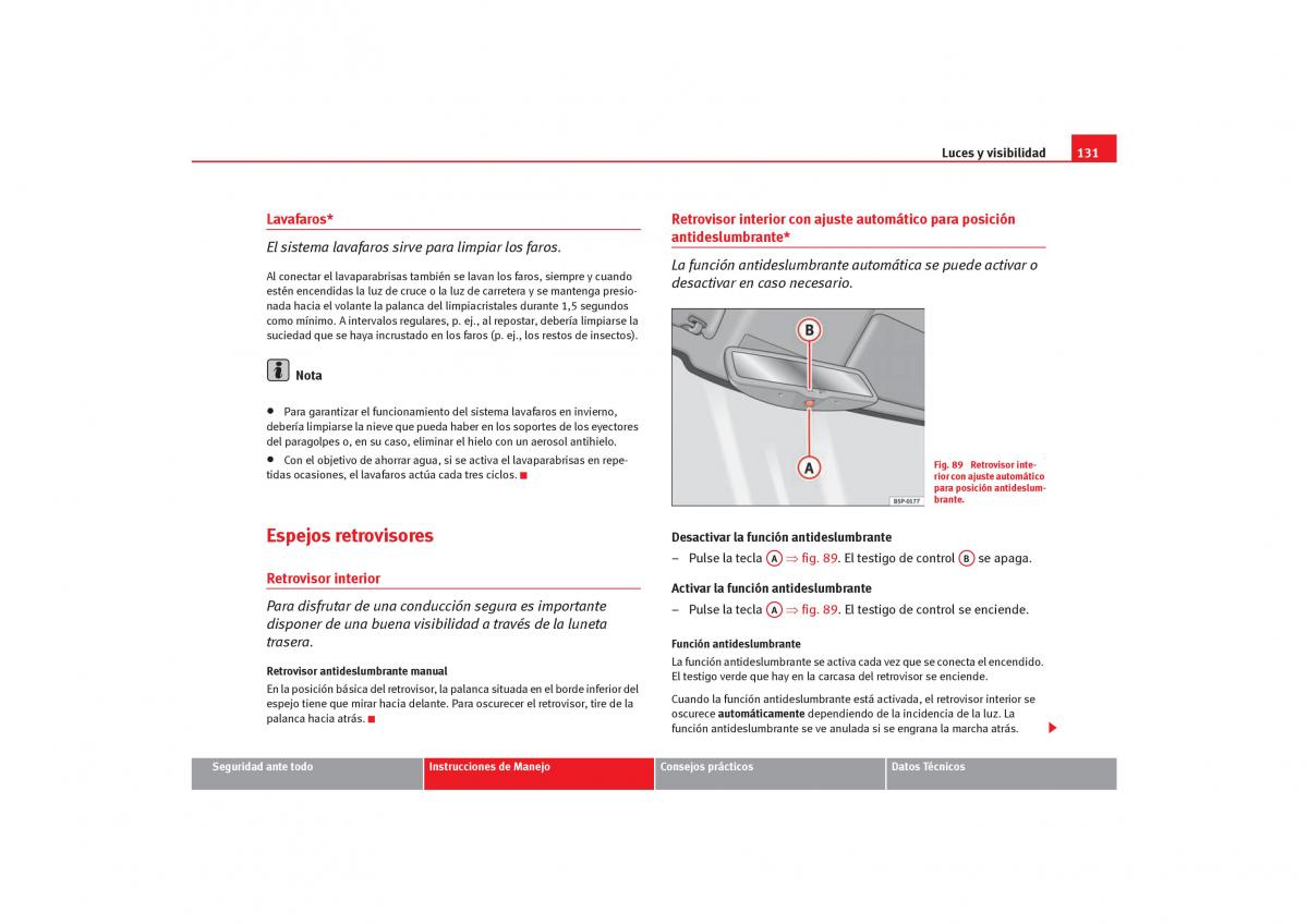 Seat Toledo III 3 manual del propietario / page 133